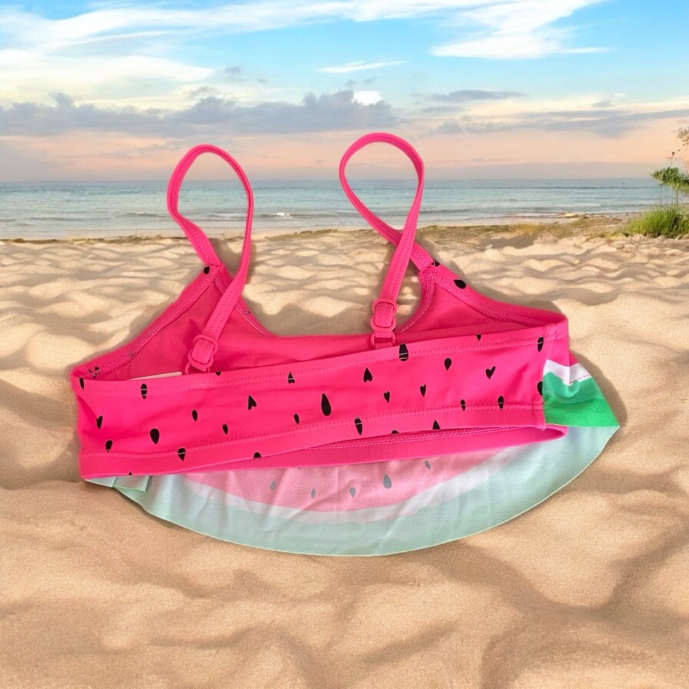 Bikini swim top Justice girls sz 7 - Picture 2 of 3